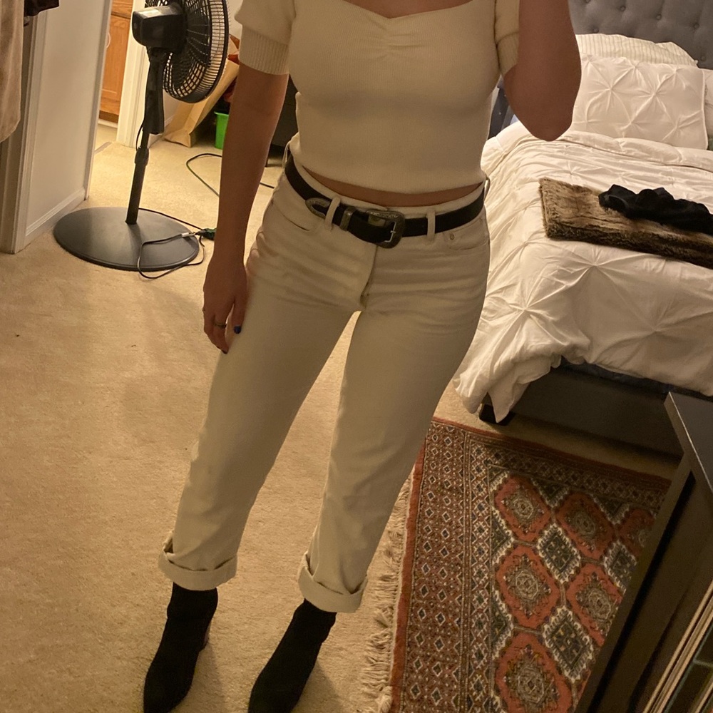 Agolde White Jeans